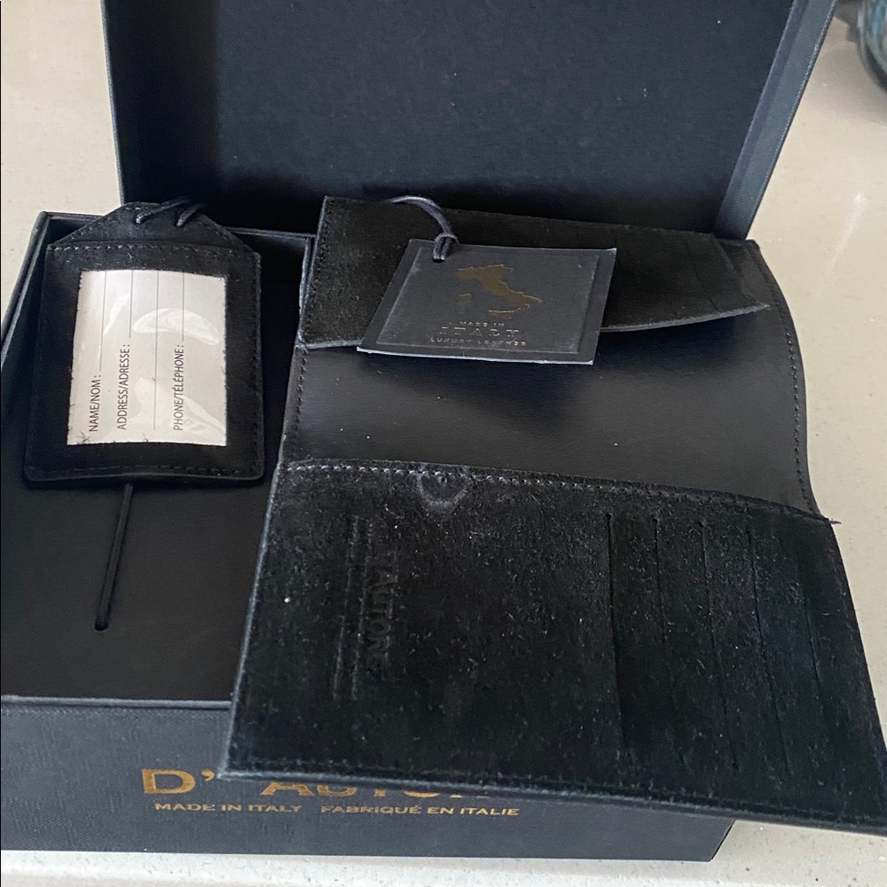 D' Autore wallet and luggage tag made in Italy - Picture 2 of 7